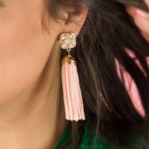 Pink and Pearl earrings